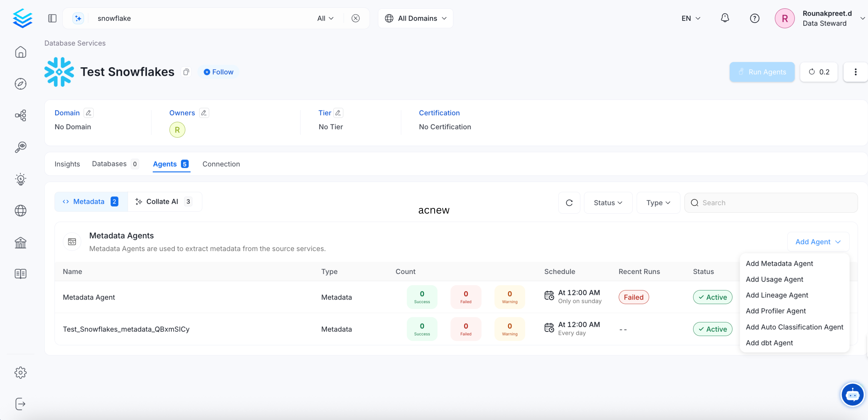 Add Agent Pipelines for Usage, Lineage, Profiler, and dbt